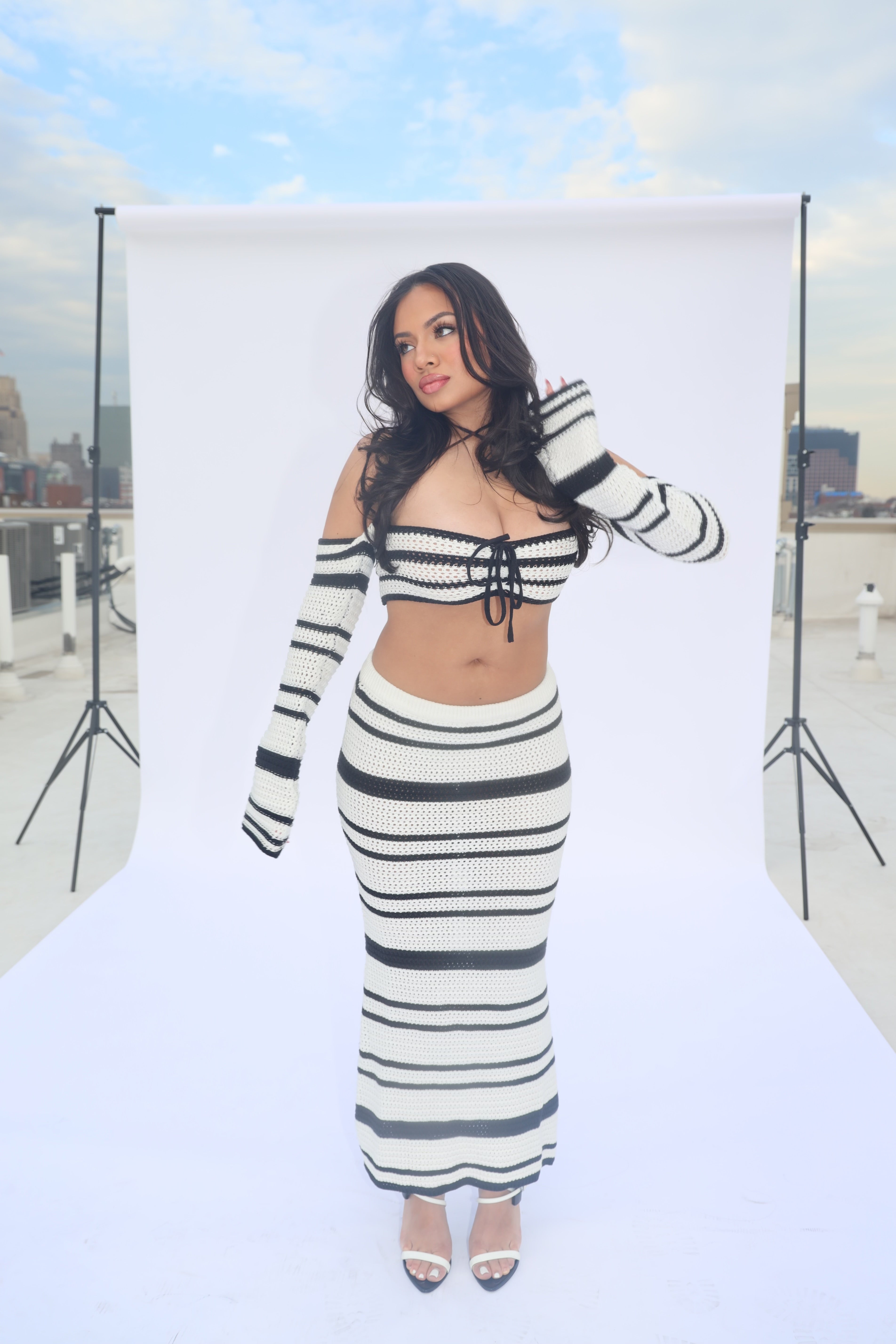 Mya Crochet Skirt Set